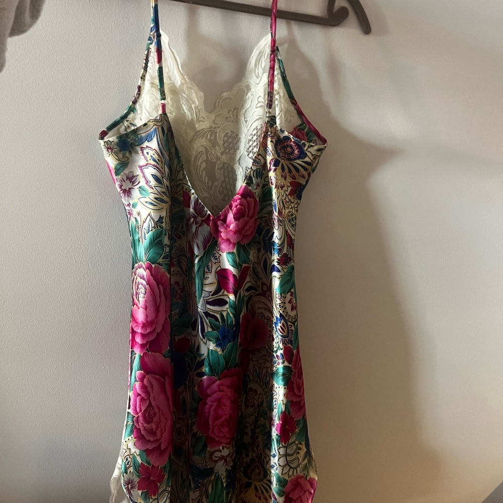 Victoria's Secret Floral Satin Chemise